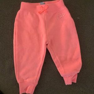 Baby gap neon pink sweatpants 18-24m